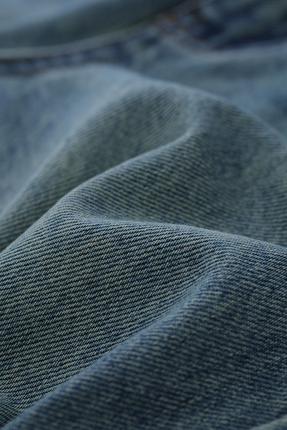 Frayed & Bleached Denim Shorts