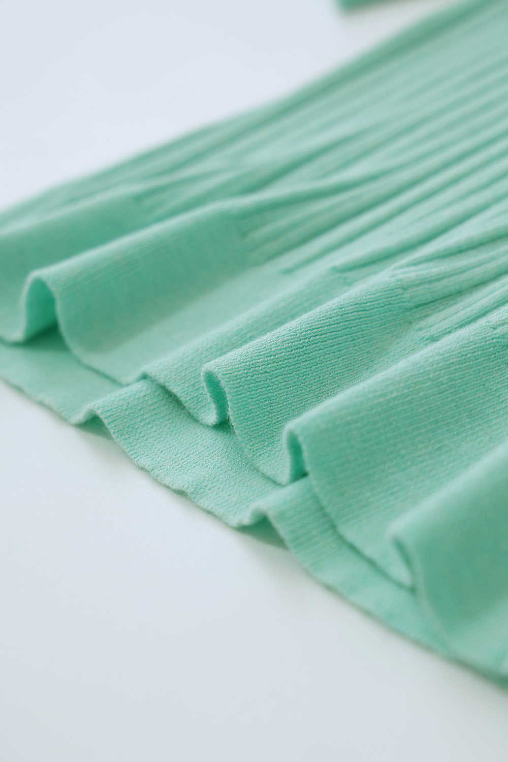 Sheer Silk Spliced Knit Sweater