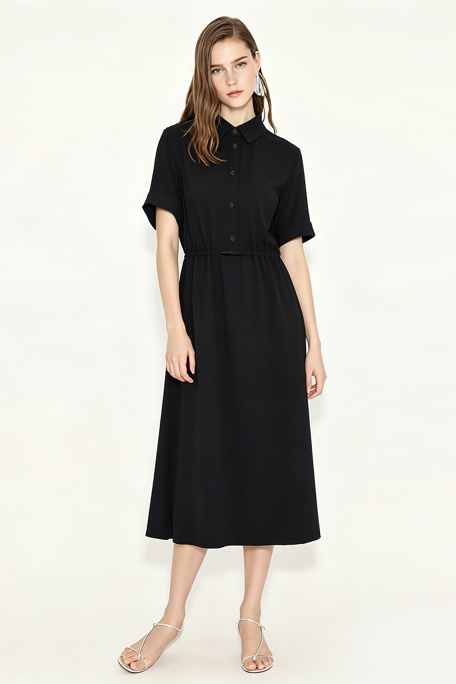 Mountain Style Drawstring Dress|AMII