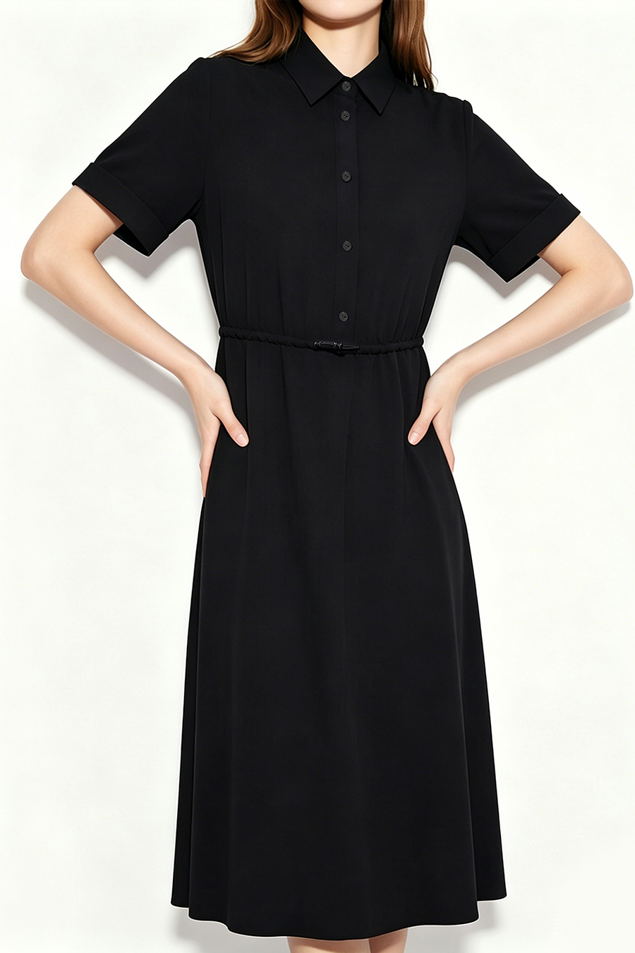 Mountain Style Drawstring Dress|AMII