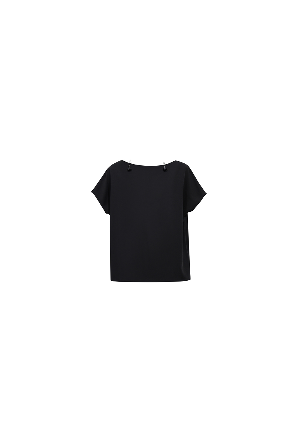 Beaded Chain Chiffon Blouse|AMII