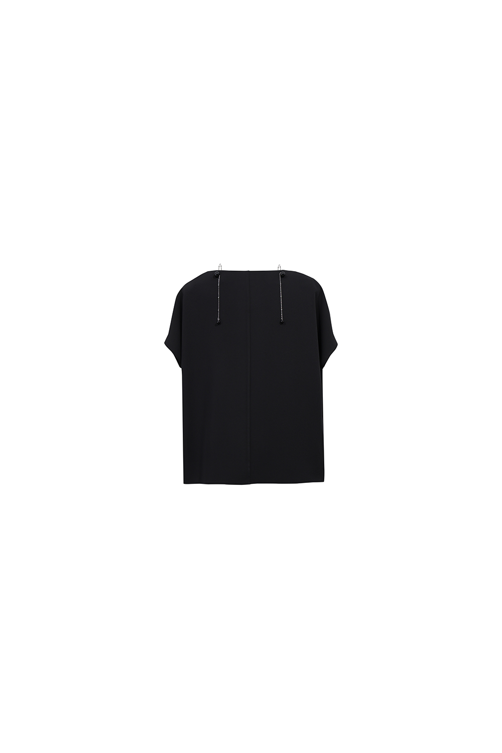 Beaded Chain Chiffon Blouse|AMII