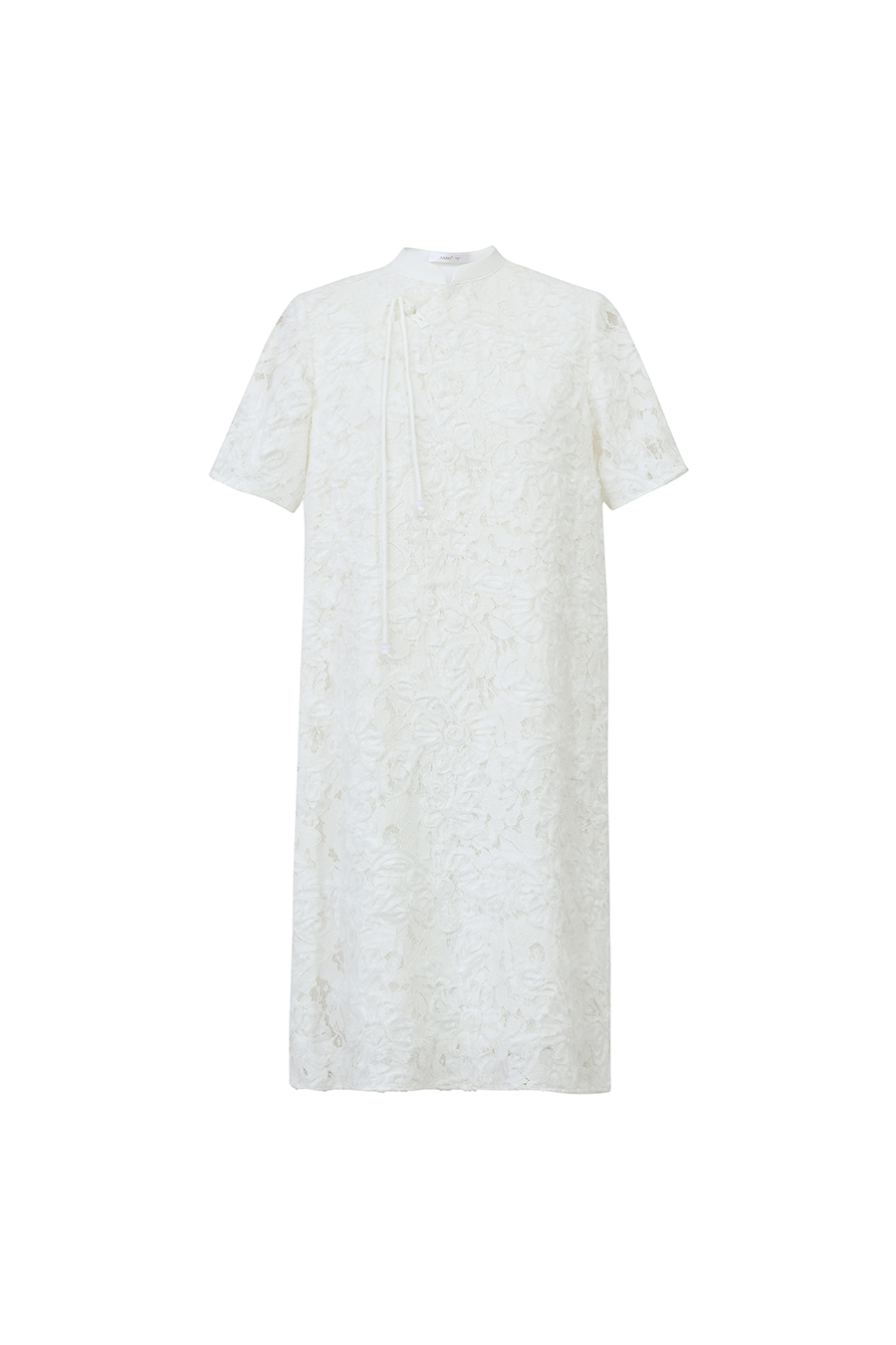 Stand Collar Frog Button Dress|AMII
