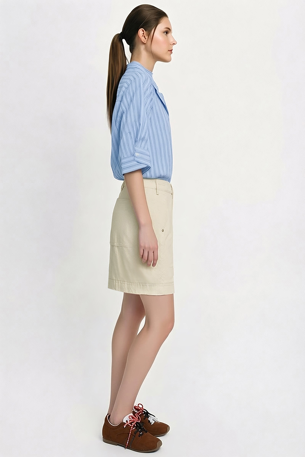 Casual Cotton Denim Capri Pants