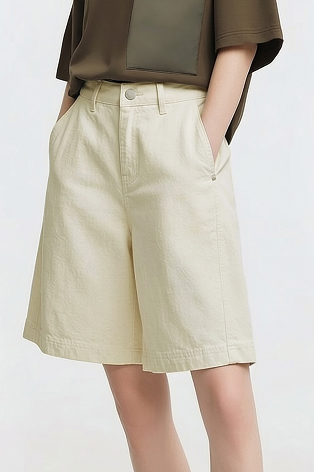 Casual Cotton Denim Capri Pants