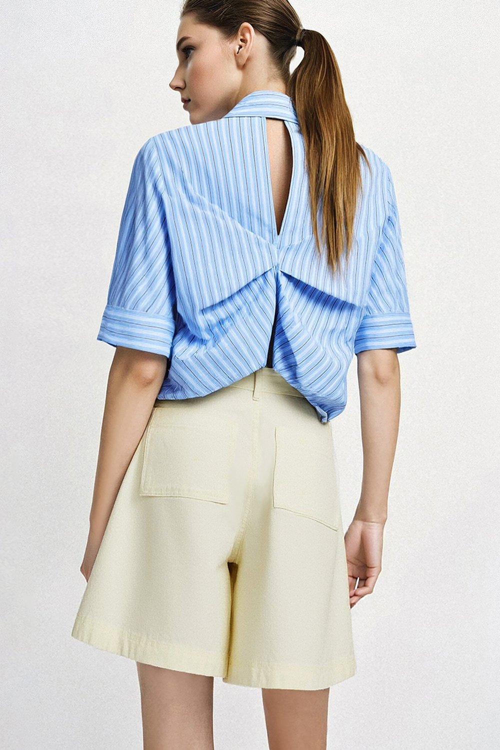 Casual Cotton Denim Capri Pants