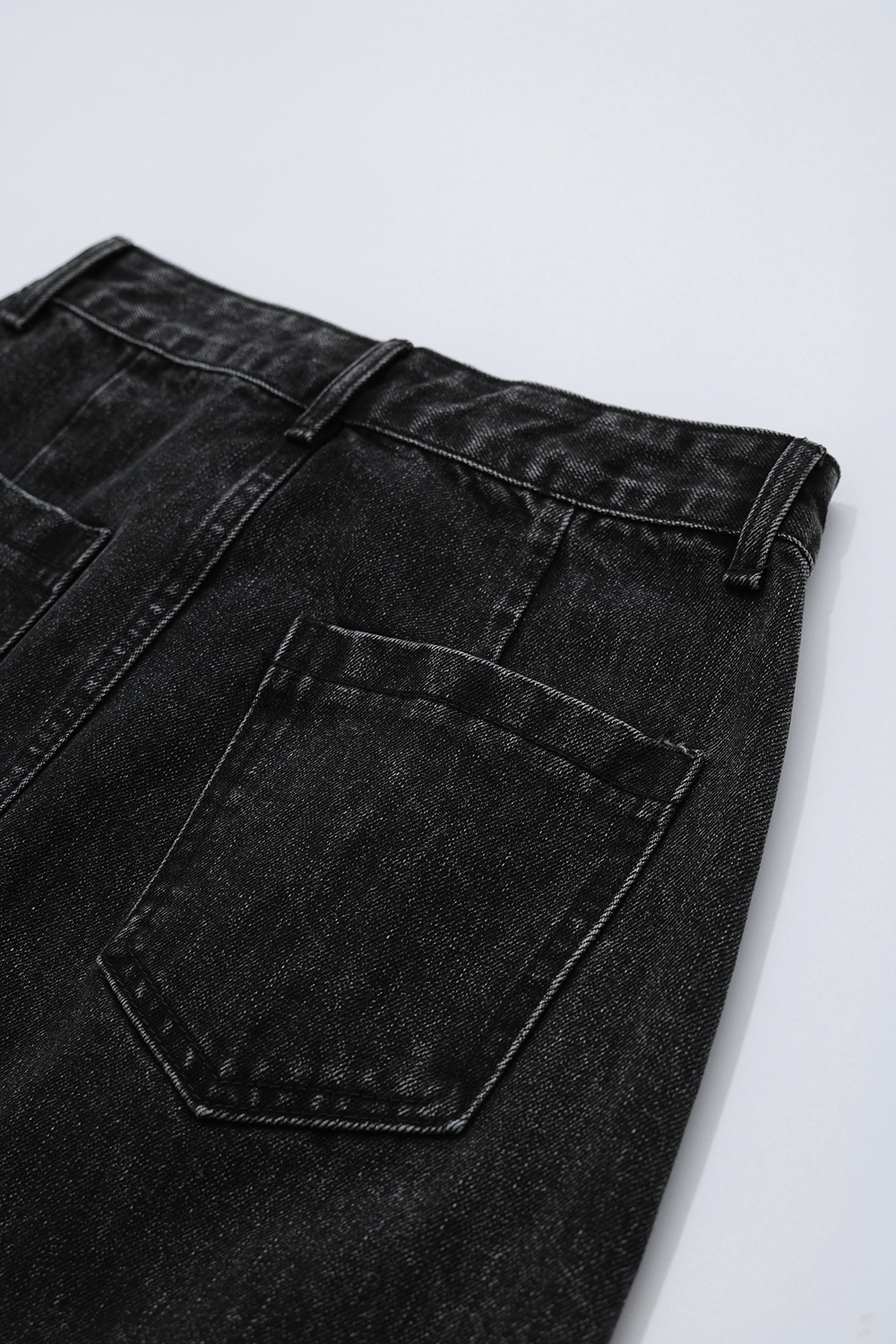 Slit Denim Skirt