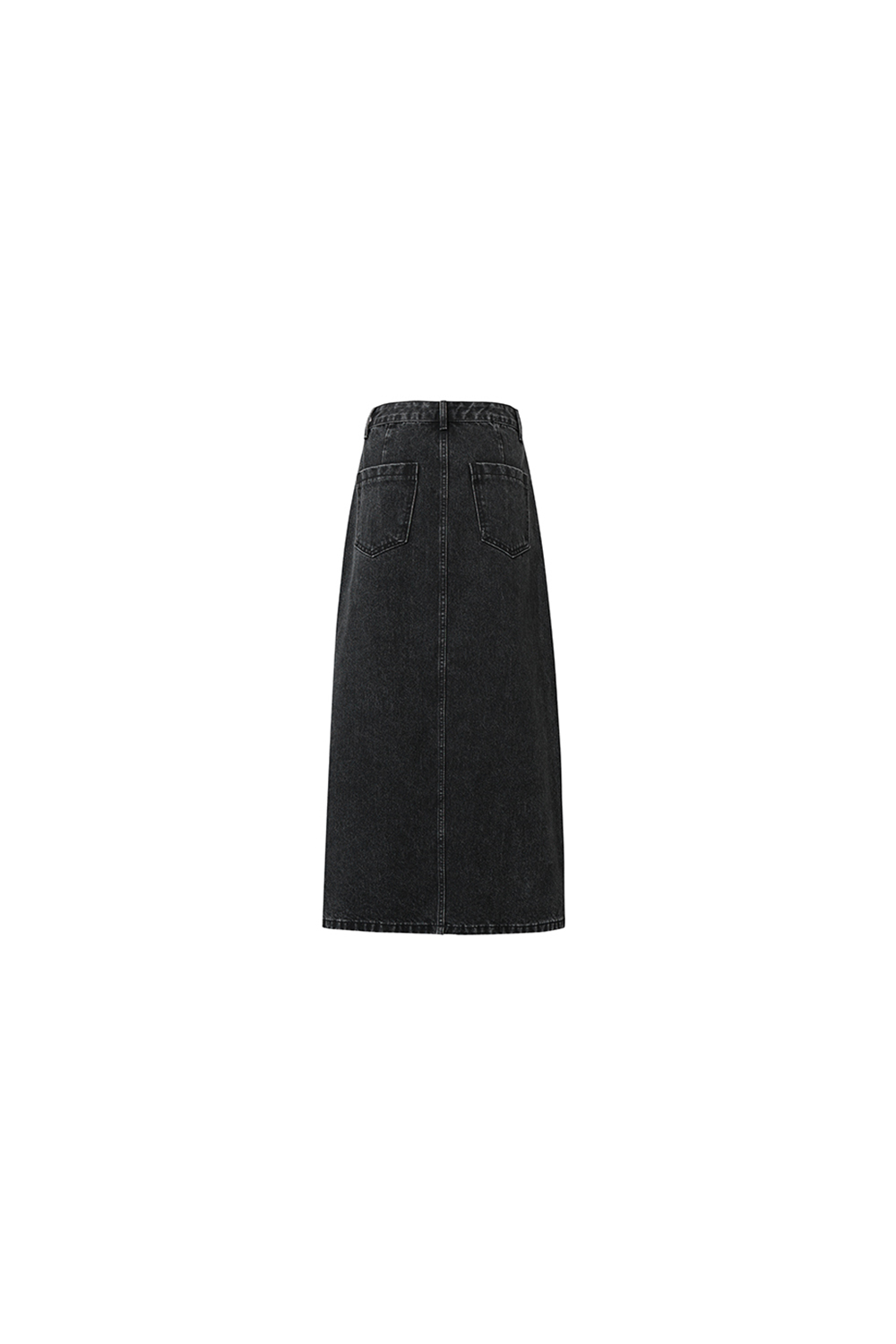 Slit Denim Skirt