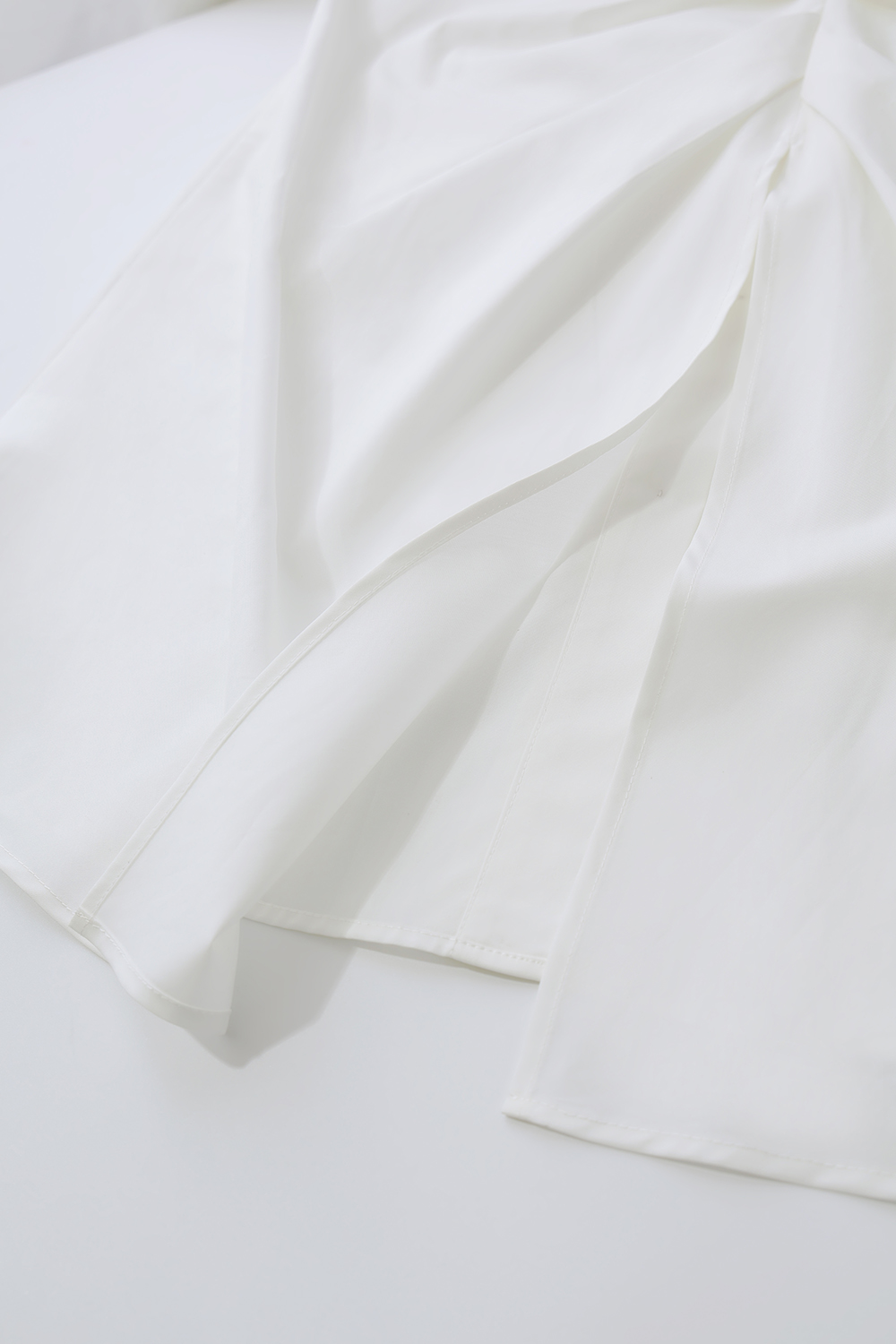 Hollow Pleated Stripe Shirt