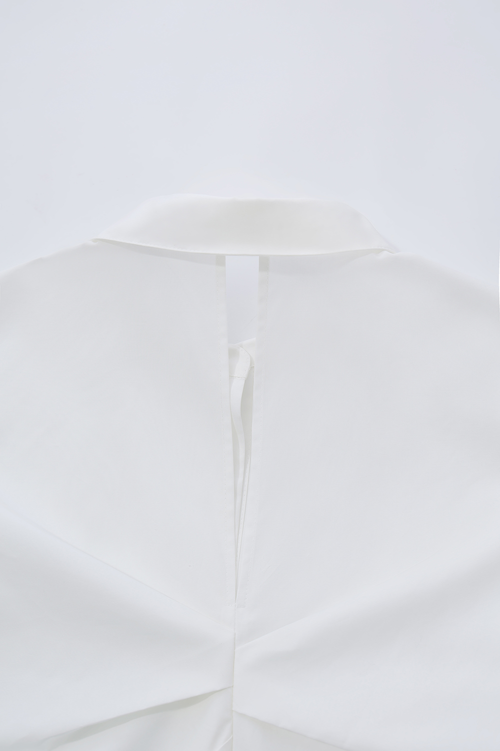 Hollow Pleated Stripe Shirt