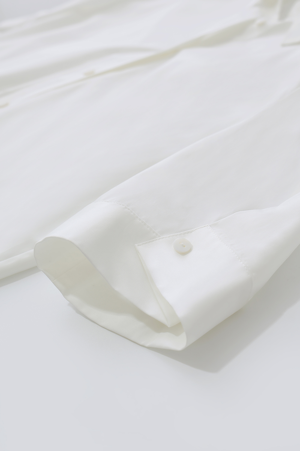 Hollow Pleated Stripe Shirt