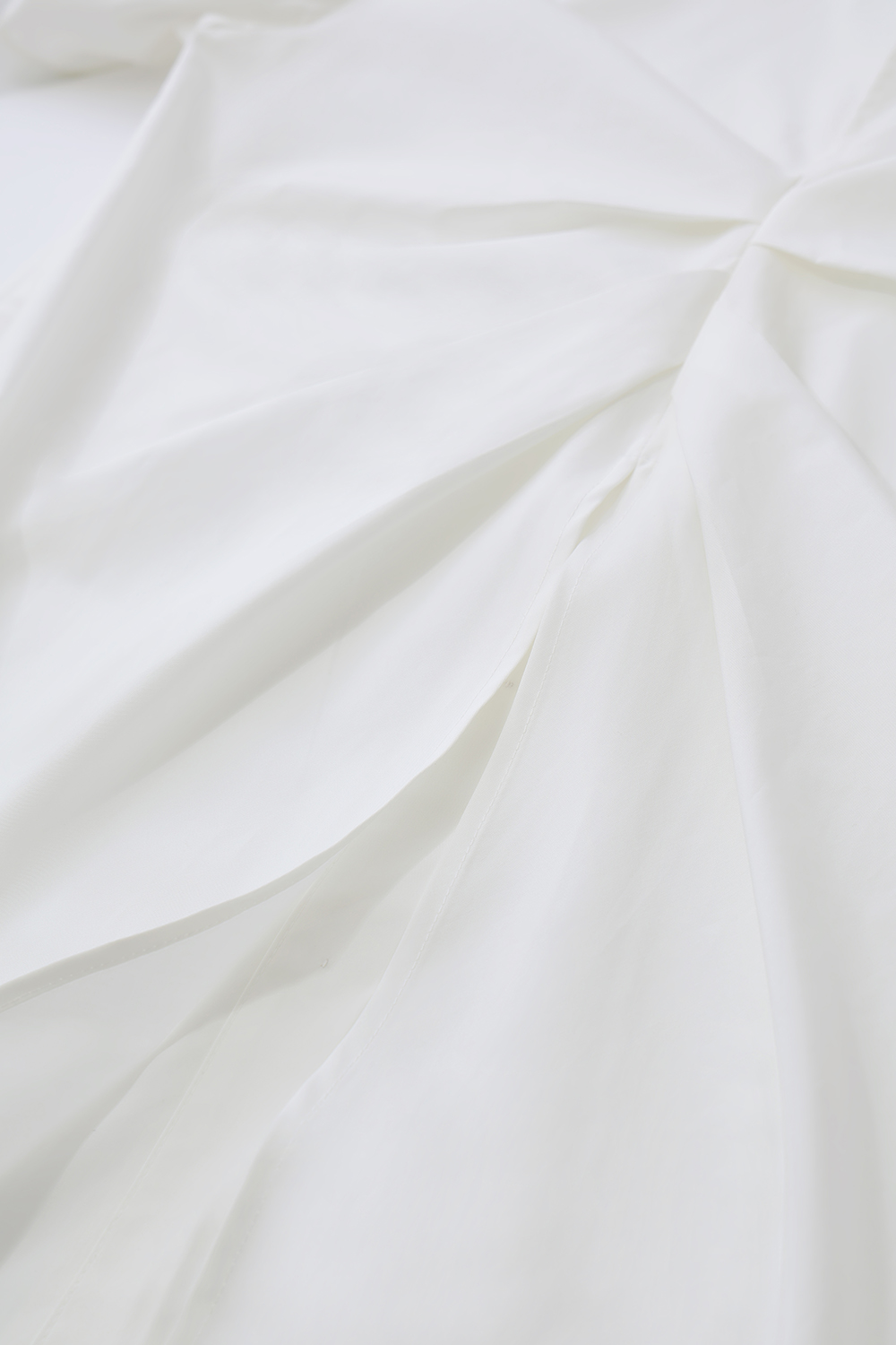 Hollow Pleated Stripe Shirt