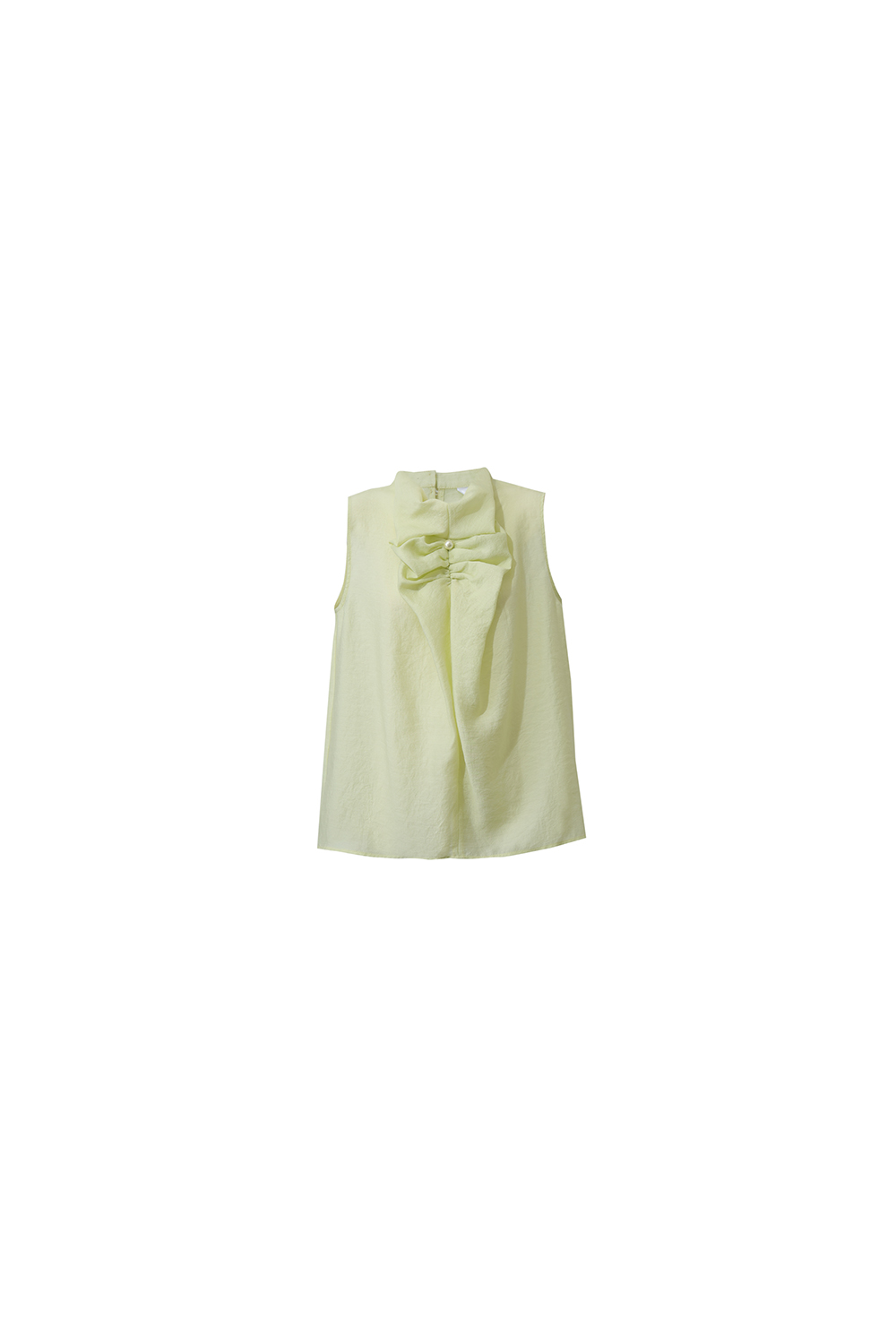 Beaded Pleated Chiffon Top