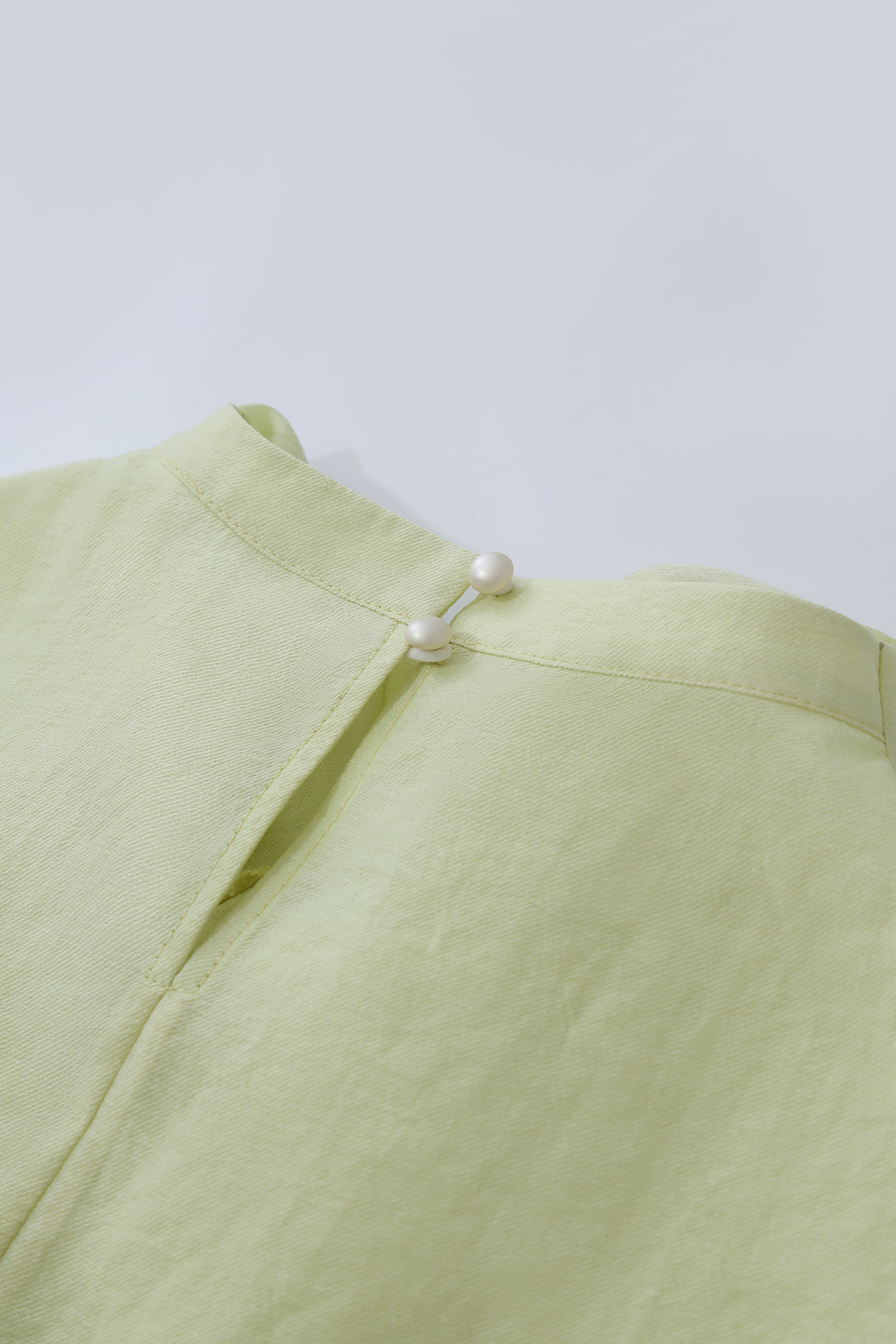 Beaded Pleated Chiffon Top