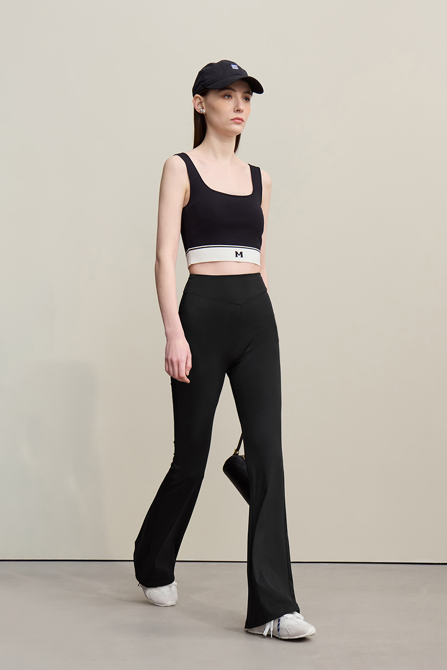 Sharkskin casual long pants|AMII