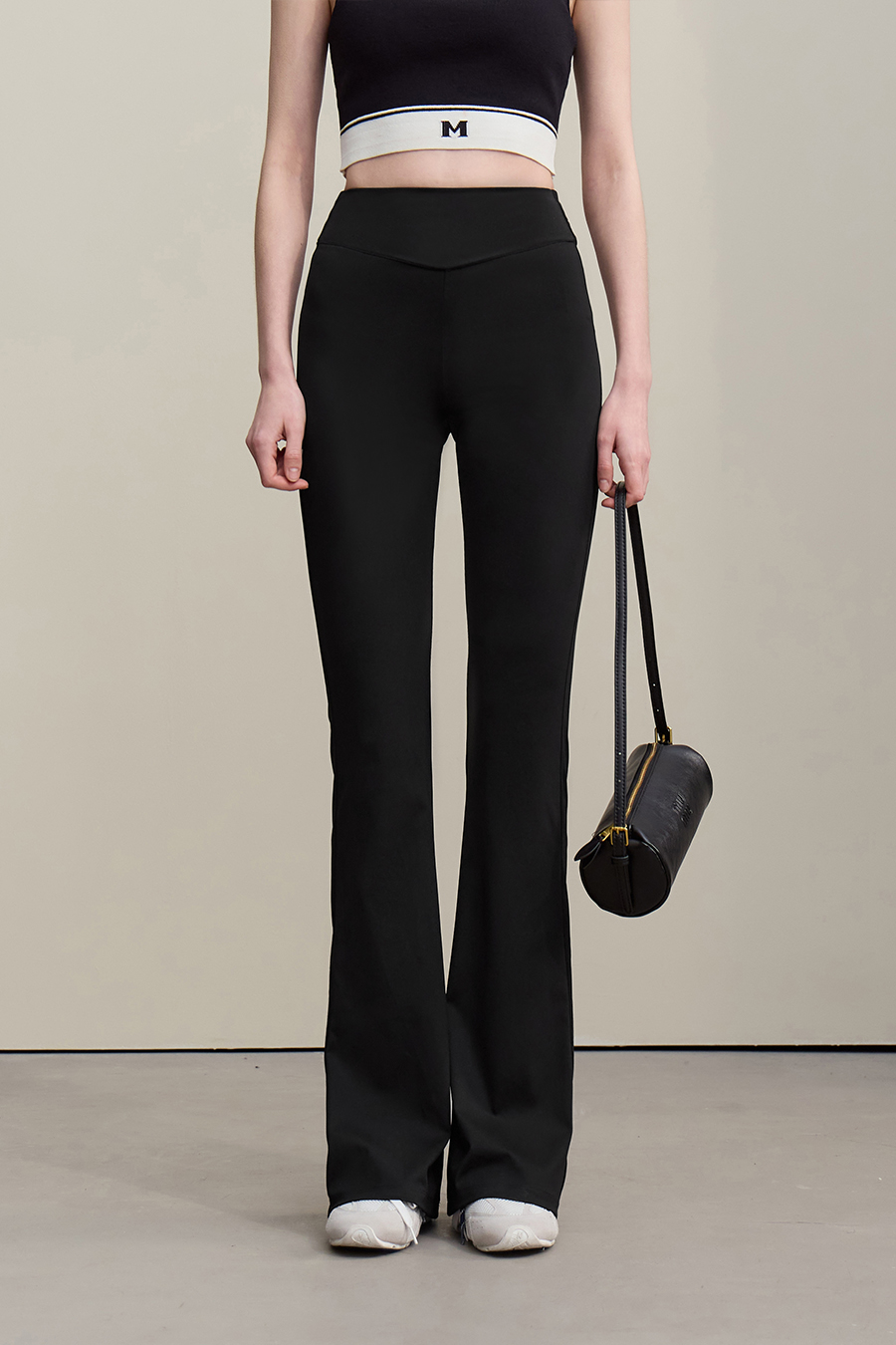 Sharkskin casual long pants|AMII