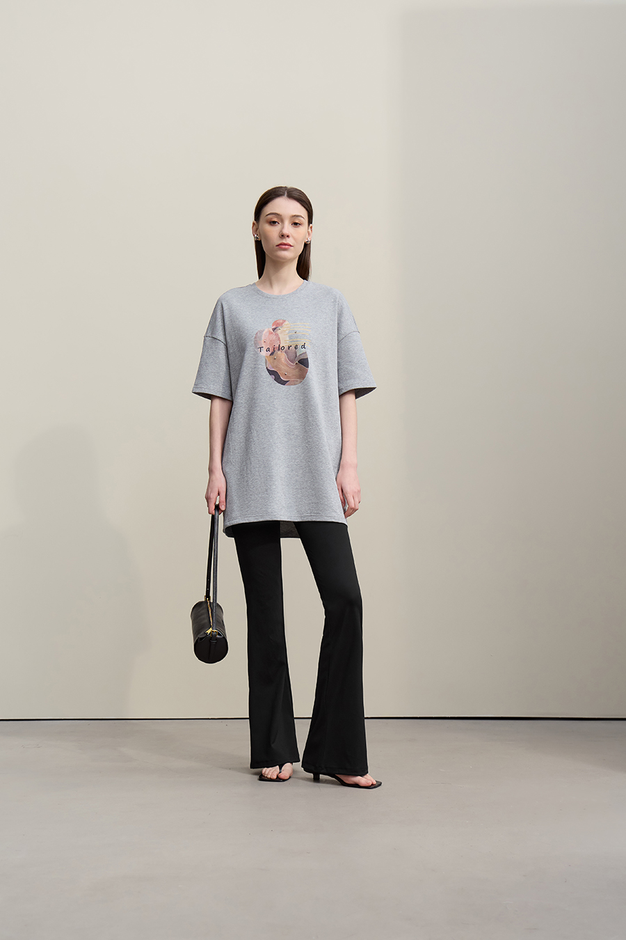 Sharkskin casual long pants|AMII