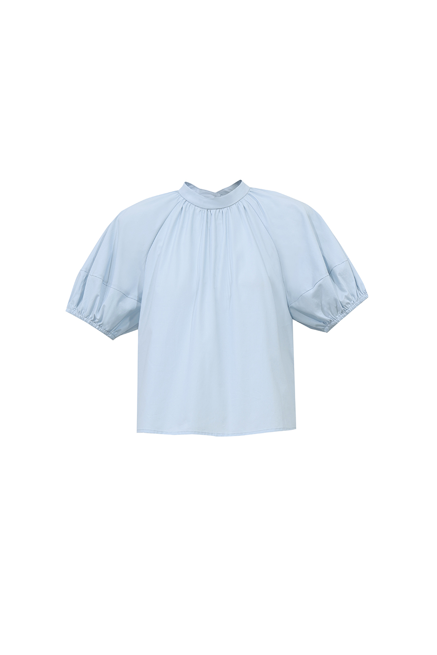 Stand Collar Pure Cotton Shirt|AMII