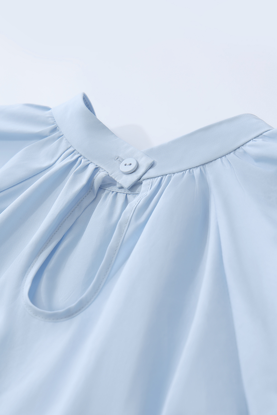 Stand Collar Pure Cotton Shirt|AMII