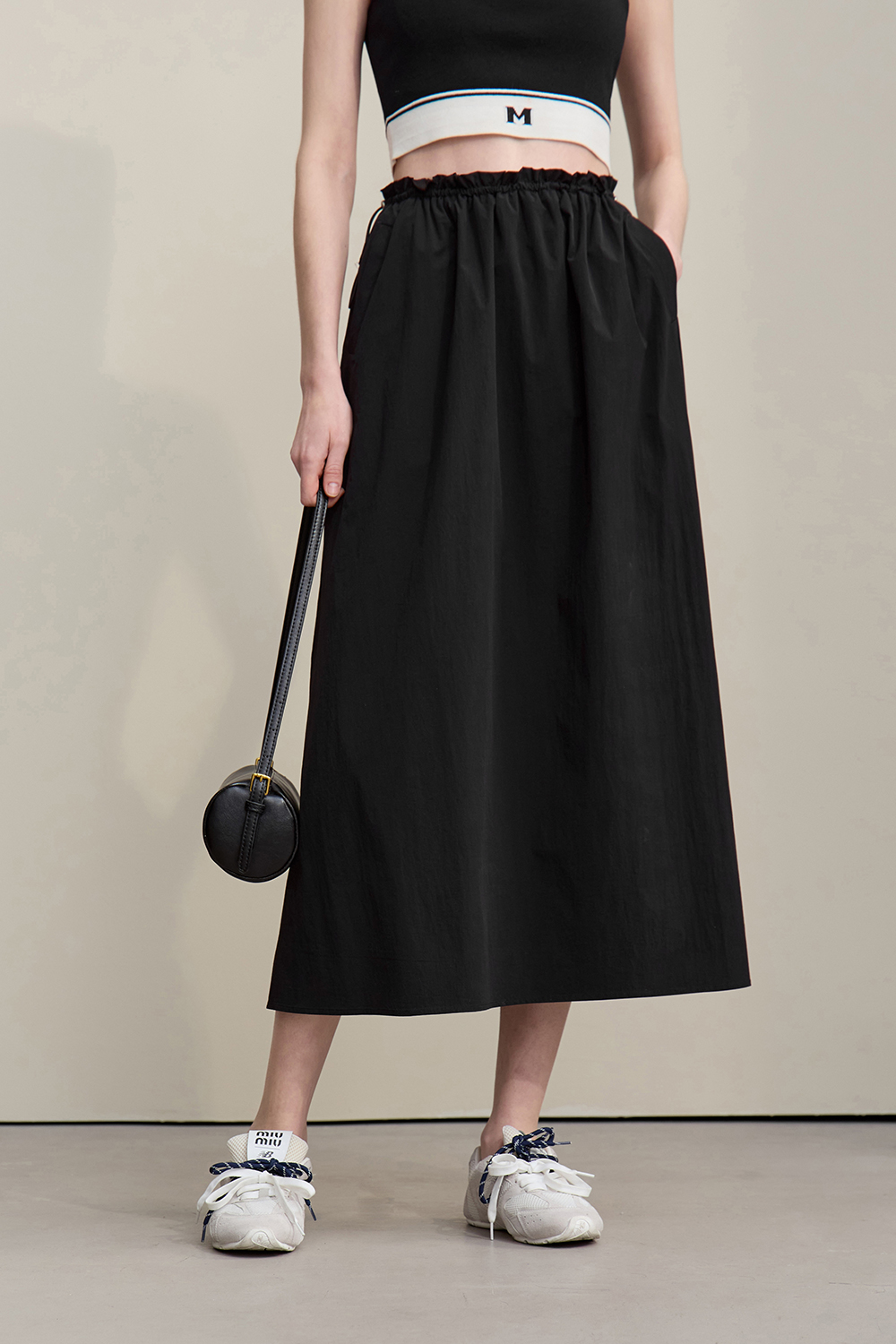 Ruffle A-Line Skirt