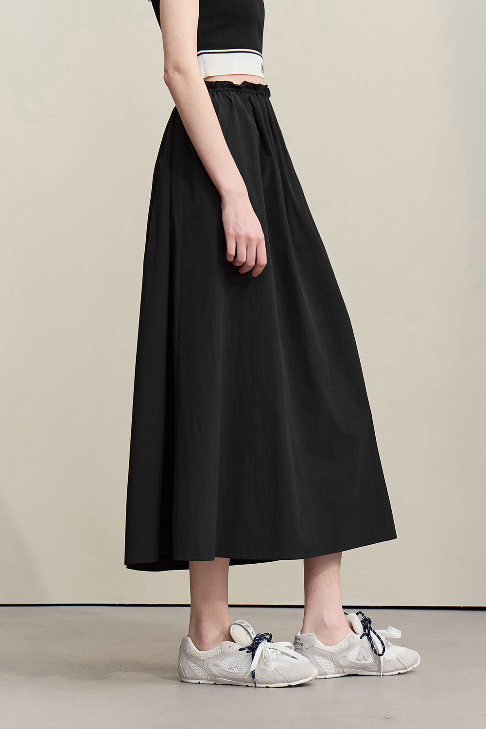 Ruffle A-Line Skirt
