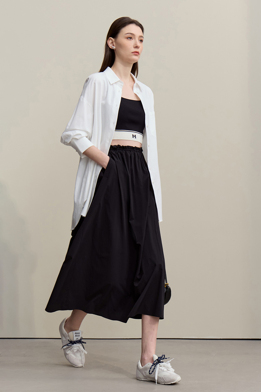 Ruffle A-Line Skirt