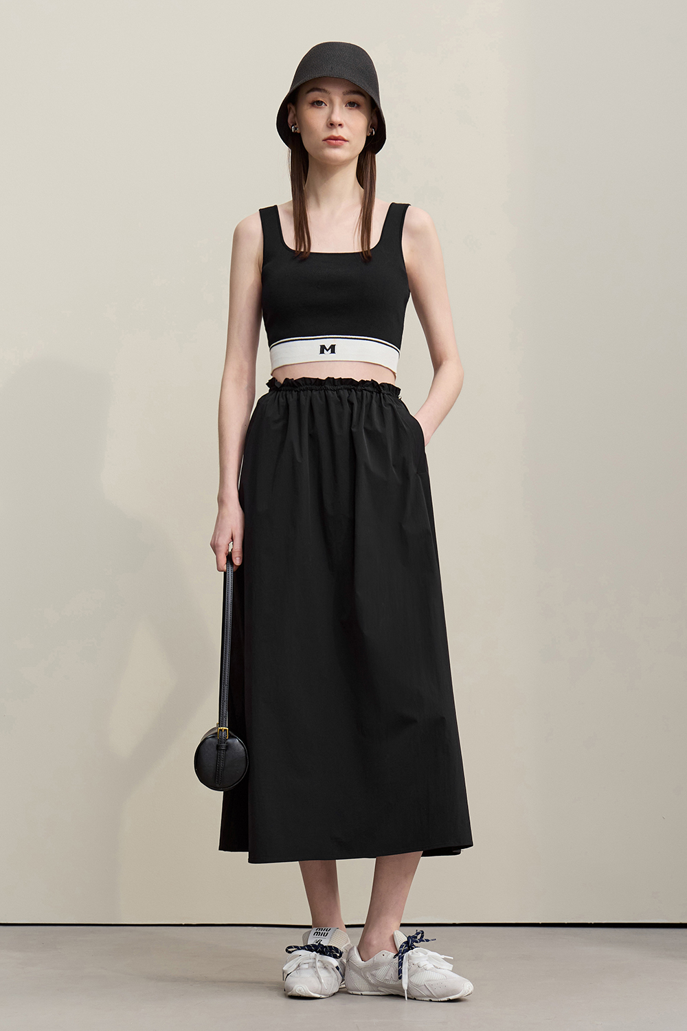 Ruffle A-Line Skirt