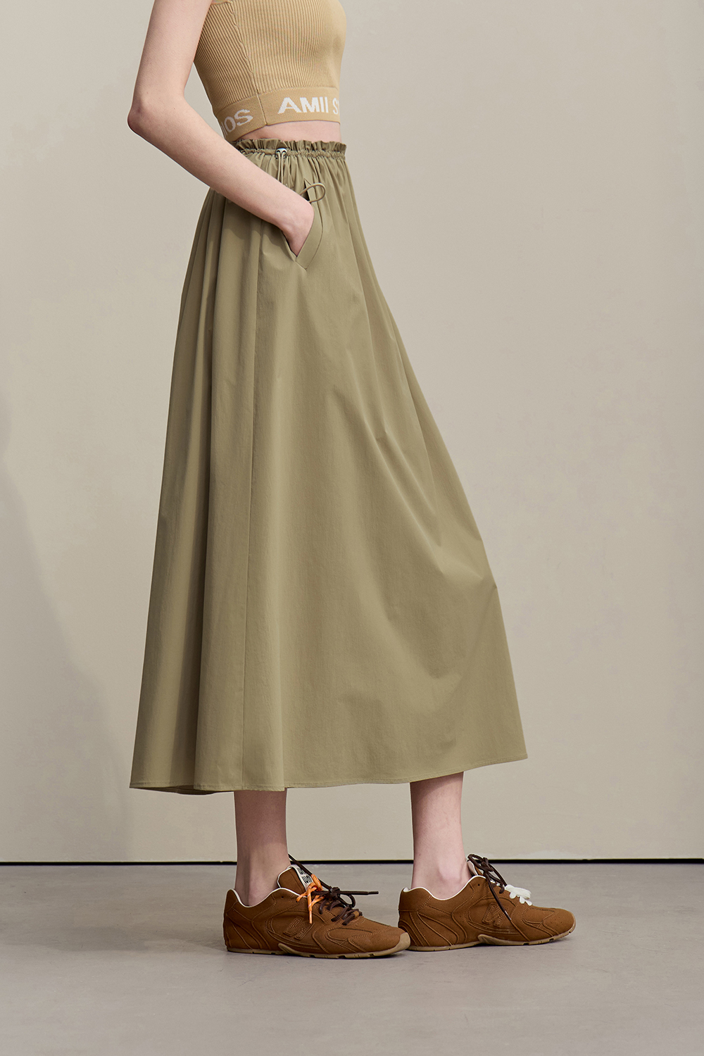 Ruffle A-Line Skirt