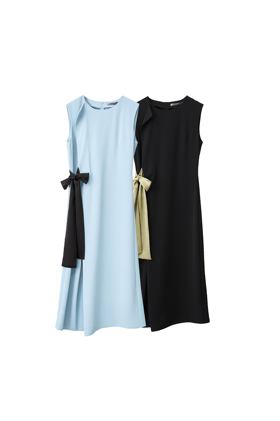 Contrast Tie Dress