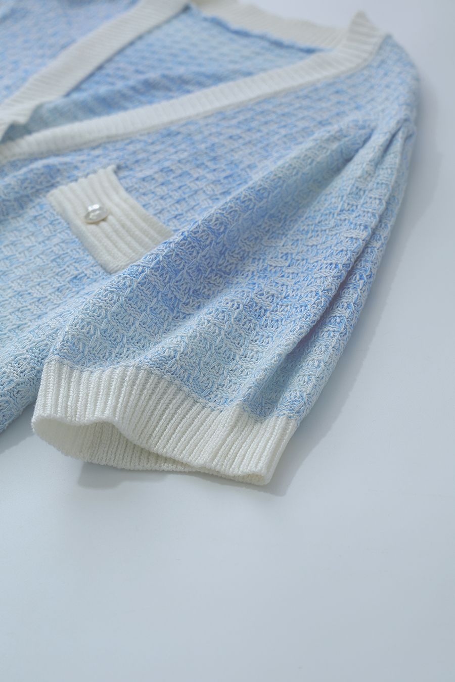 Tweed Space Dyed Knit Cardigan|AMII