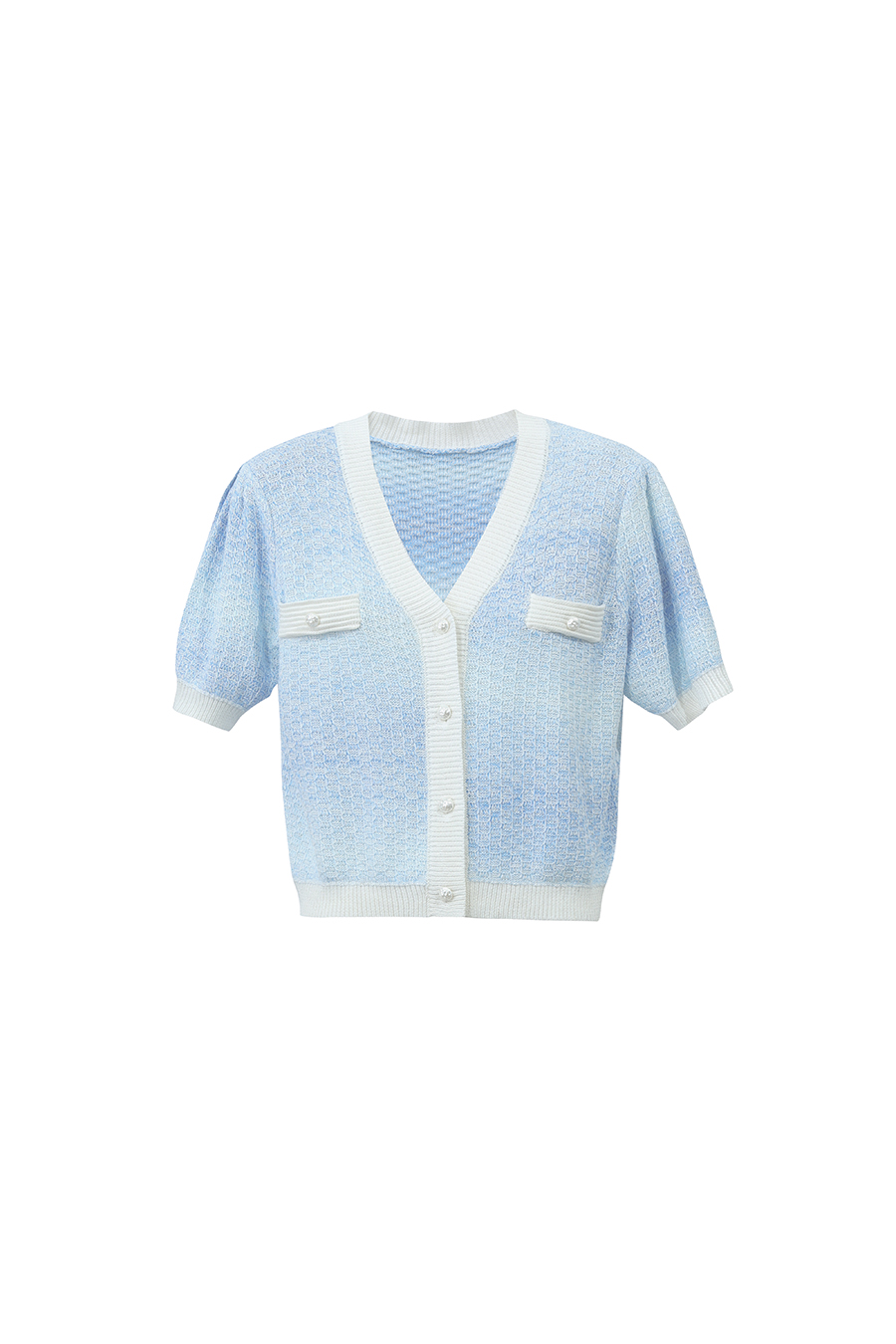 Tweed Space Dyed Knit Cardigan|AMII