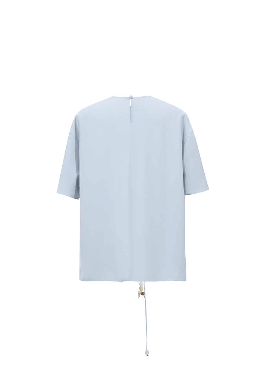 Beaded Tie Chiffon Blouse|AMII