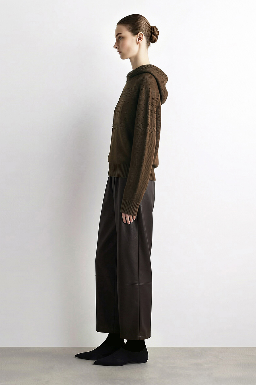 Eco-Friendly PU Casual Pants | AMII