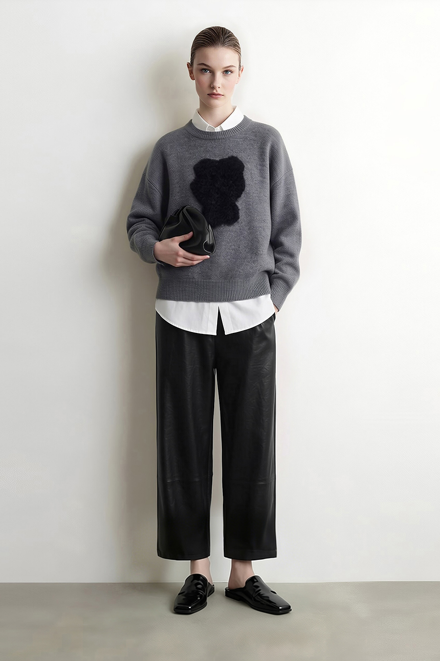 Eco-Friendly PU Casual Pants | AMII