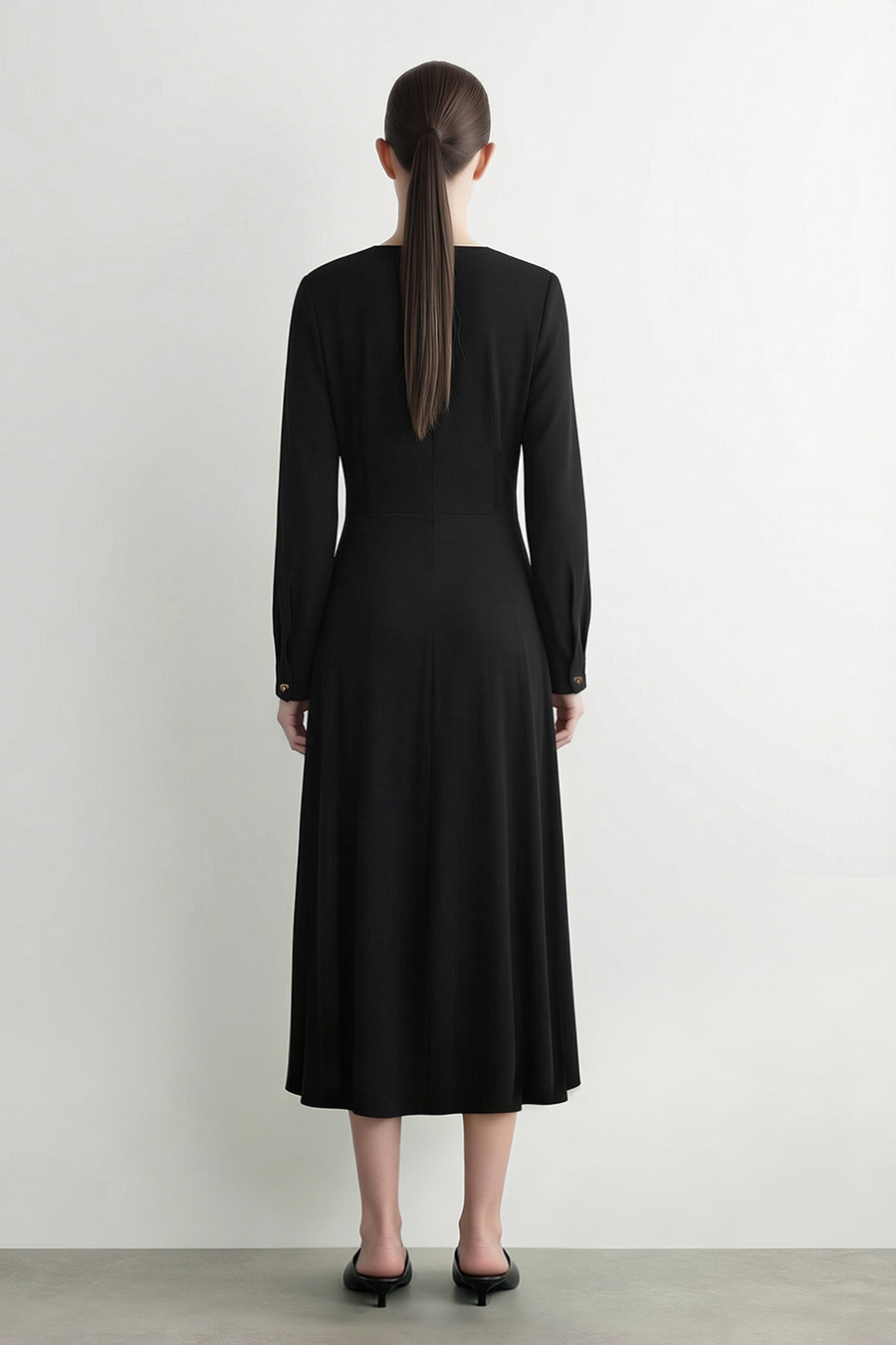 Commuter Satin Dress|AMII