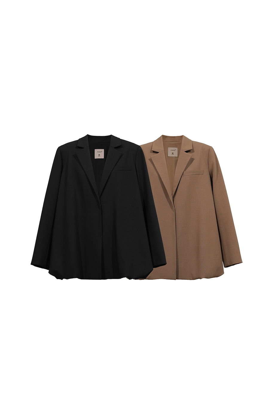 Notched Lapel Bloom Hem Blazer | AMII