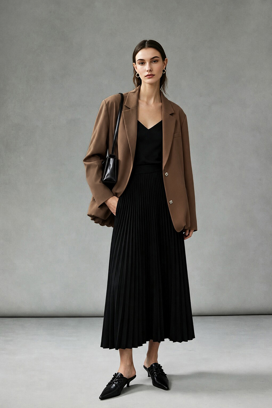 Notched Lapel Bloom Hem Blazer | AMII