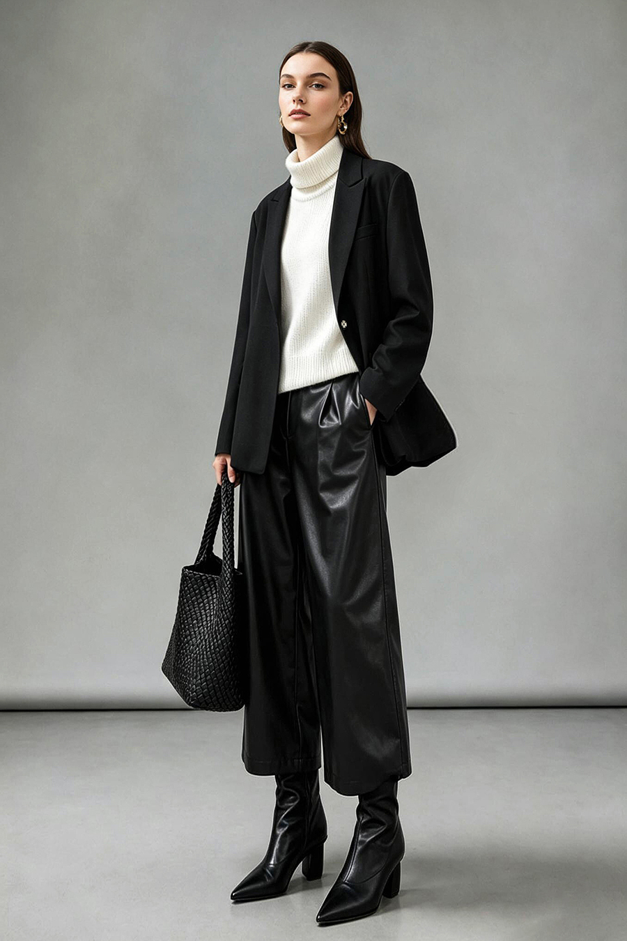 Notched Lapel Bloom Hem Blazer | AMII