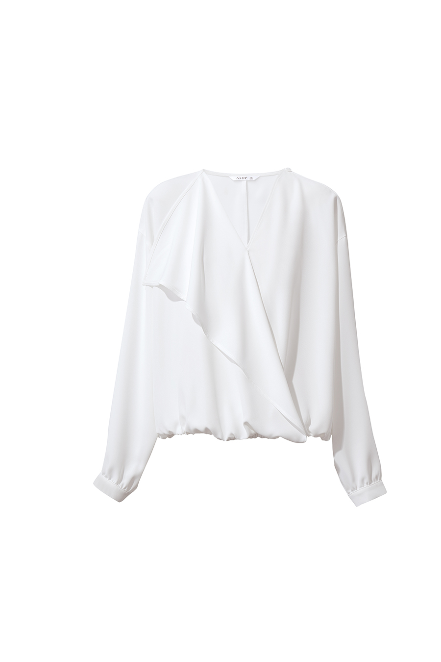Cowl Neck Long Sleeve Chiffon Blouse | AMII