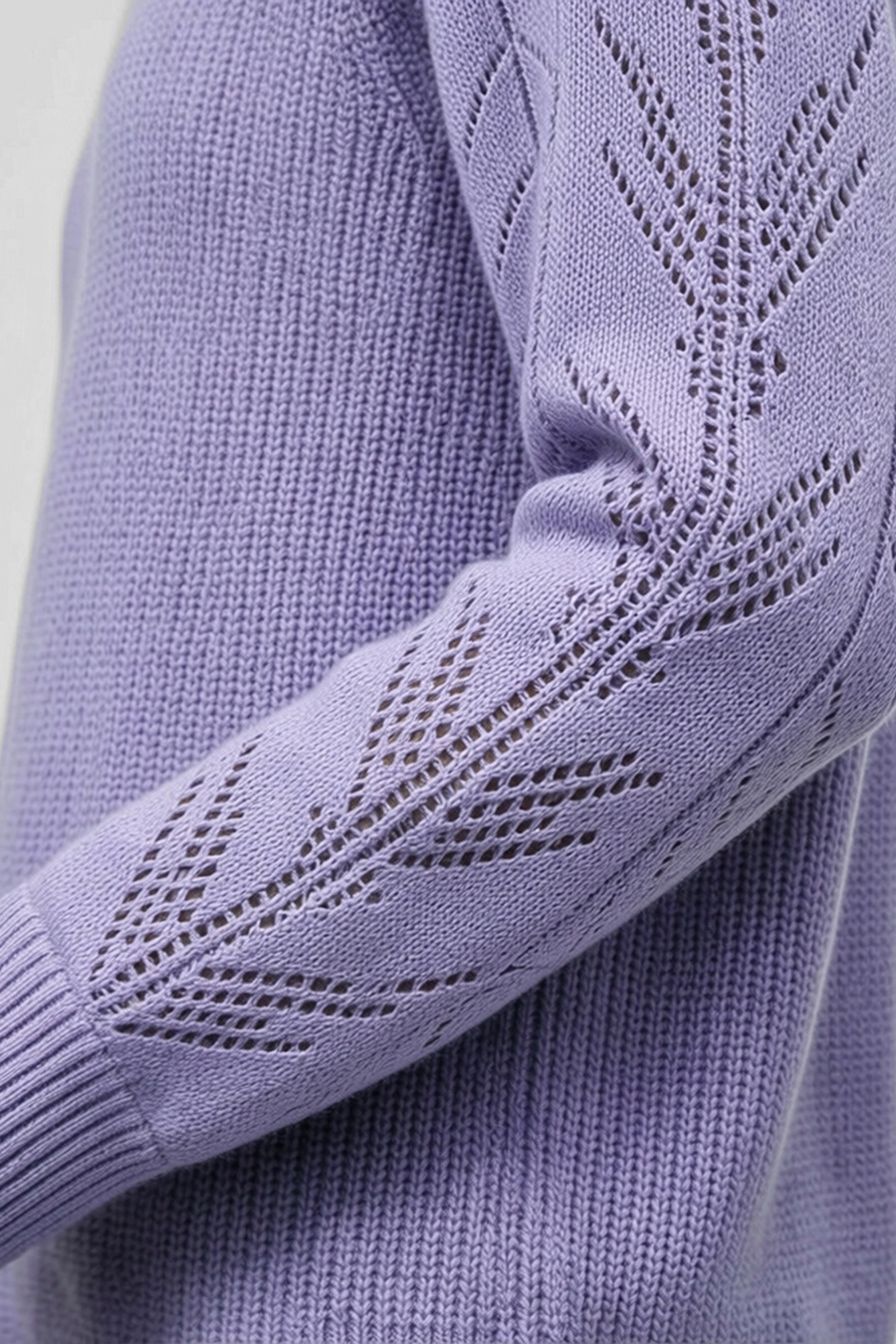 Openwork Raglan Sleeve Sweater | AMII