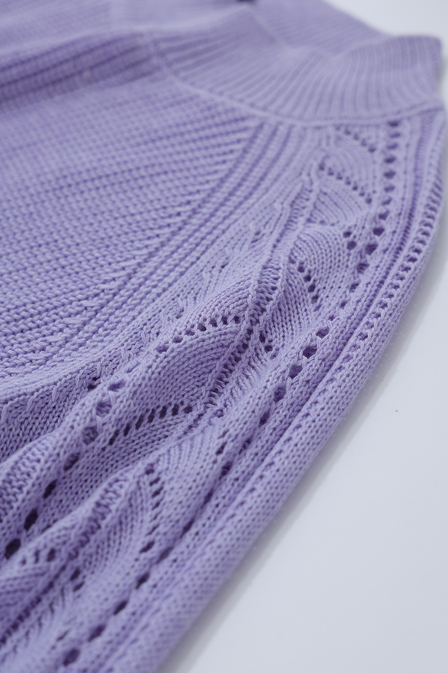 Openwork Raglan Sleeve Sweater | AMII