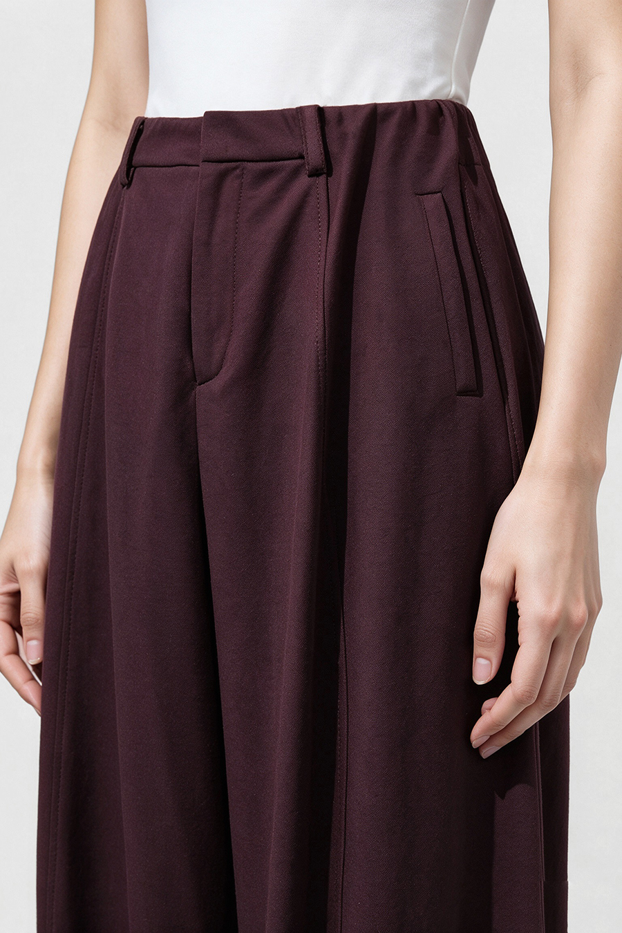 Lyocell Cotton Casual Pants | AMII