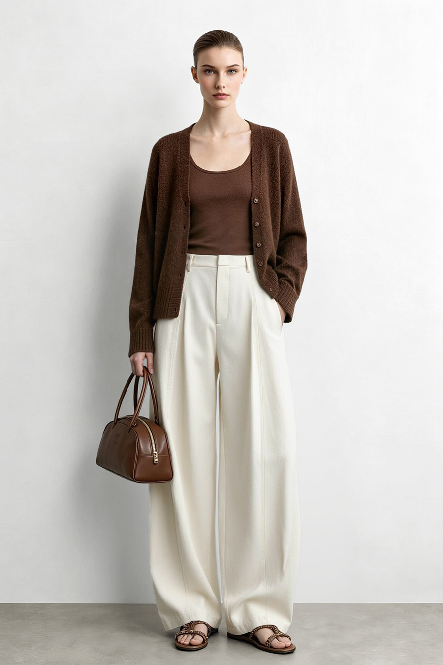 Lyocell Cotton Casual Pants | AMII