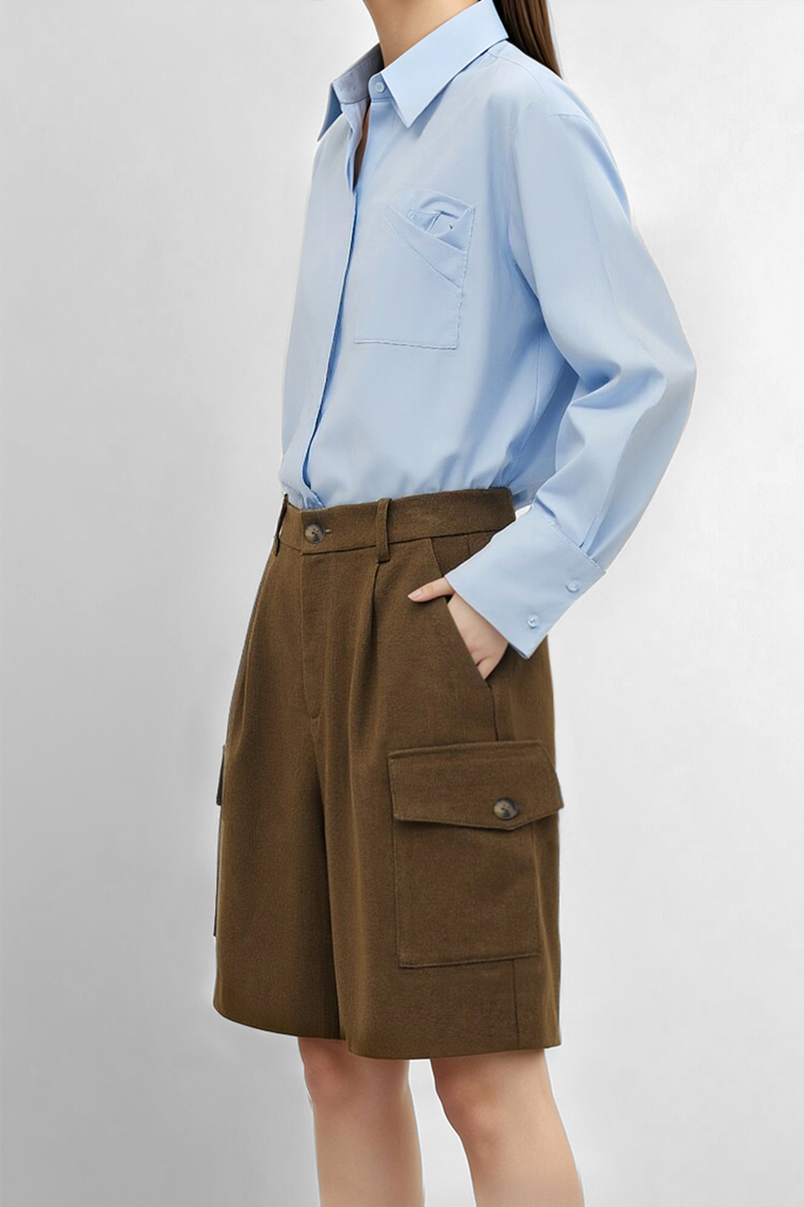 Cargo Casual Five-Minute Shorts | AMII