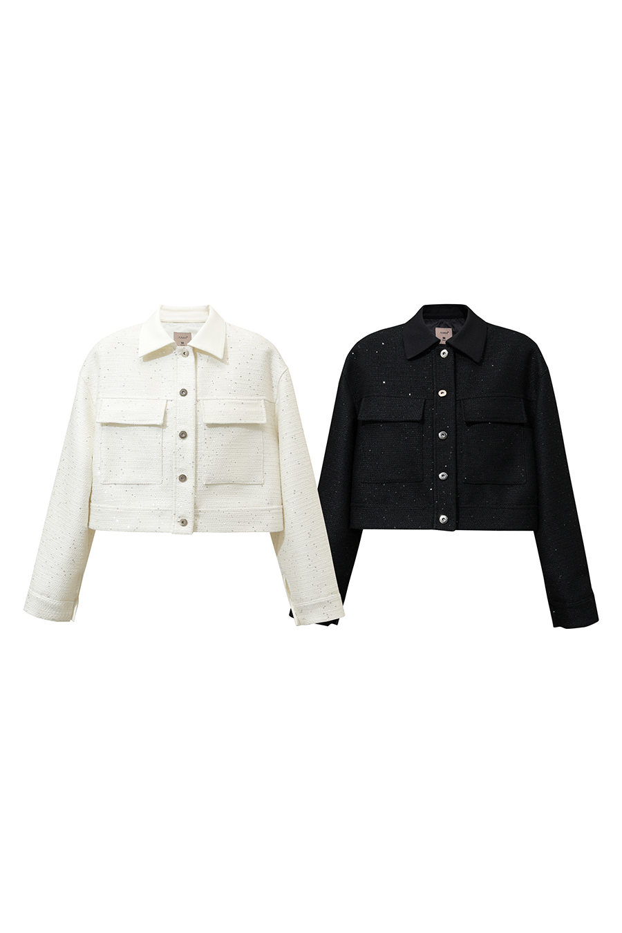 Wool Sequin Chanel-Style Jacket|AMII