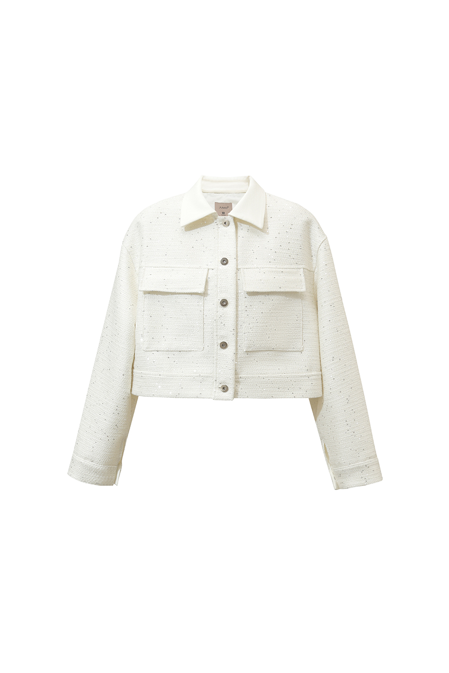 Wool Sequin Chanel-Style Jacket|AMII