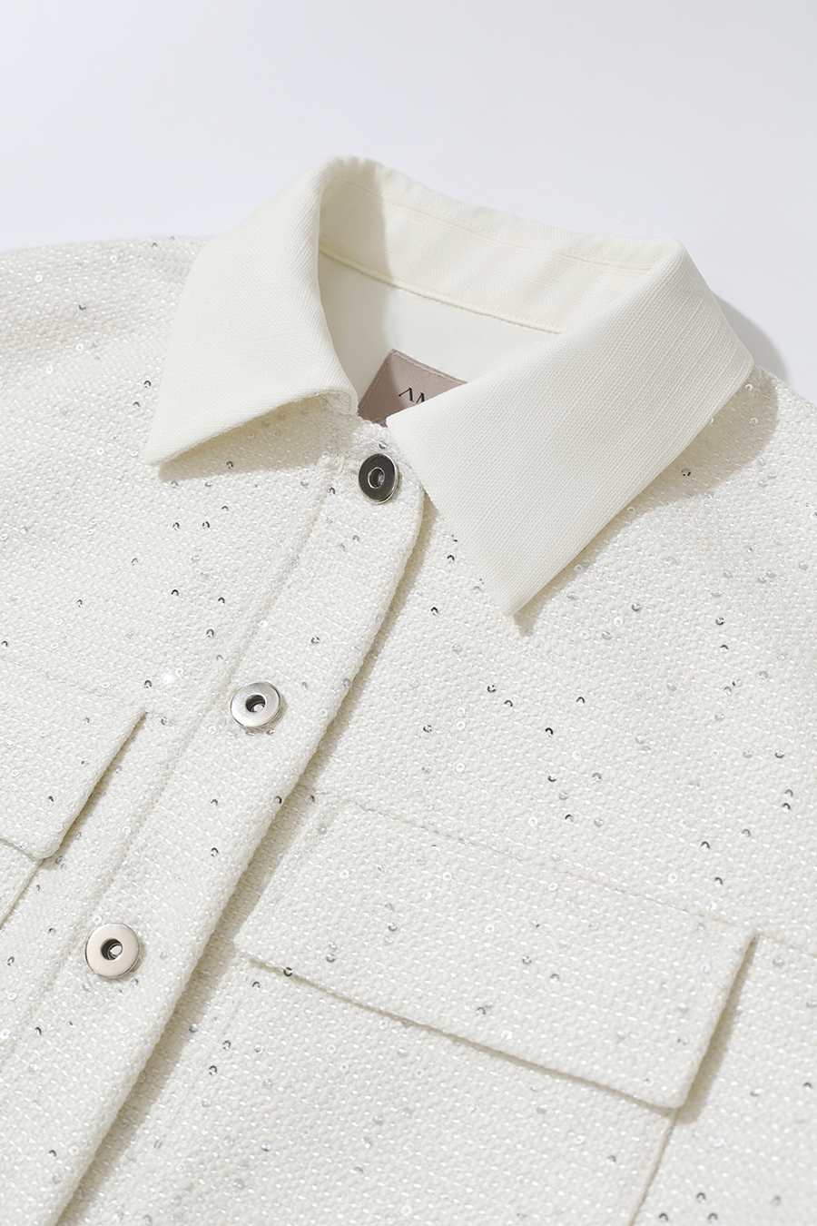 Wool Sequin Chanel-Style Jacket|AMII