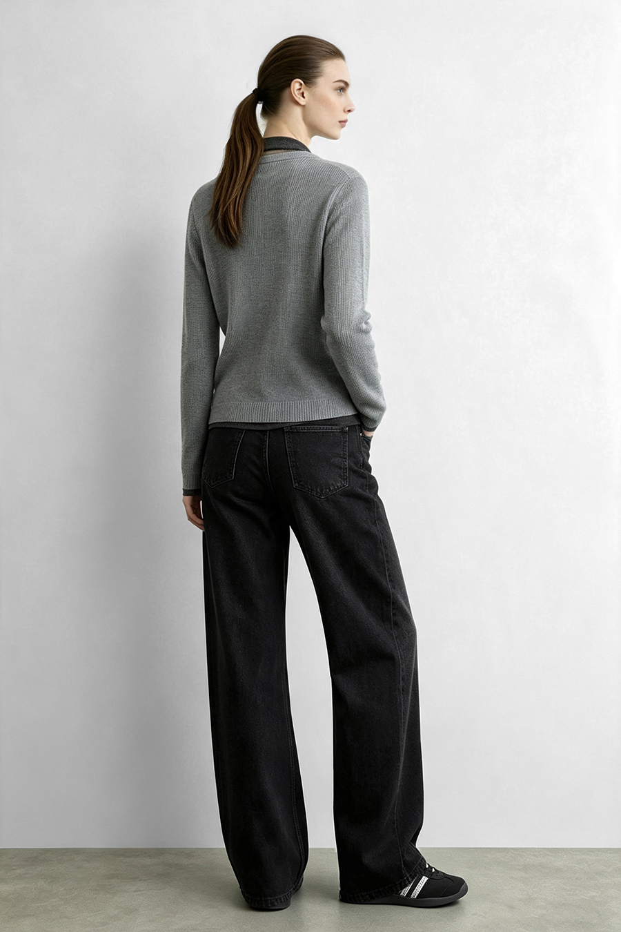 Faux‑Two‑Piece Cardigan|AMII