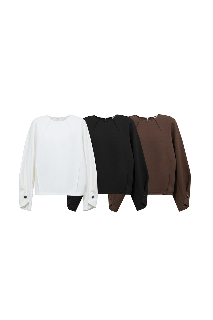Cocoon Shape Air Layer Sweatshirt | AMII