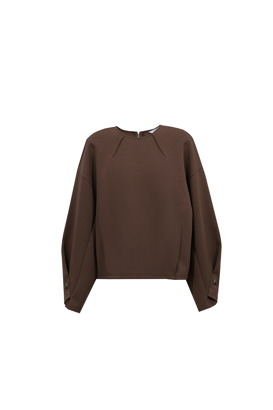 Cocoon Shape Air Layer Sweatshirt | AMII